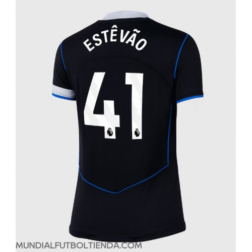 Camiseta Chelsea Estevao Willian #41 Tercera Equipación Replica 2025-26 para mujer mangas cortas